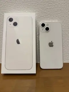 Apple iPhone13 スターライト 128GB 純正シリコンケース付き