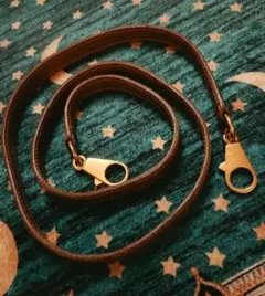 エルメス 旧型 ショルダーストラップ レザー ブラック ゴールド金具 