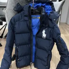 Polo Ralph Lauren フード付きダウンジャケット XS ネイビー