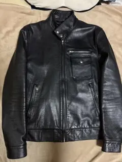 未使用近 日本 WACKO MARIA ステアハイド レザーライダースジャケットのサムネイル