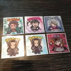【鬼滅の刃】鬼滅の刃マンチョコ　シール6枚