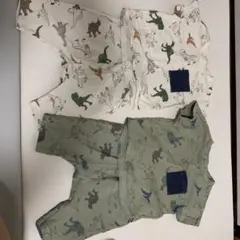 GU 80 恐竜柄ベビーパジャマセット2枚組