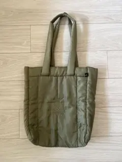 Drawer ノベルティ キルティング トートバッグ カーキ