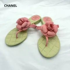 【美品】CHANEL サンダル カメリア 36 ラバーのサムネイル