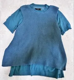 DIESEL（ディーゼル）のレイヤードデザイントップス美品