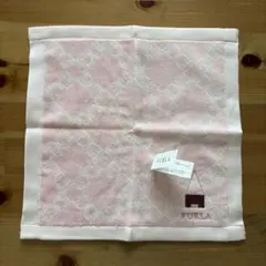 【未使用・タグ付き】FURLA ピンク タオルハンカチ