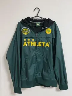 ATHLETA グリーンウィンドブレーカー Lサイズ