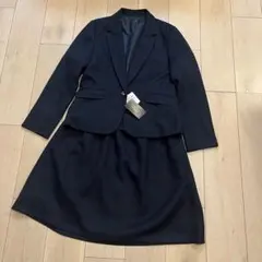新品未使用　ツイードスーツ　セットアップ　ネイビー　卒業式　卒園式　大きめサイズ