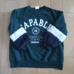 c'est go!ami トレーナー サイズ120 ダークグリーン