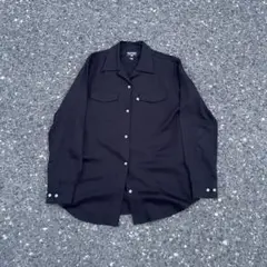 90s Ralph Lauren polo jeansレーヨンシャツ　ブラック