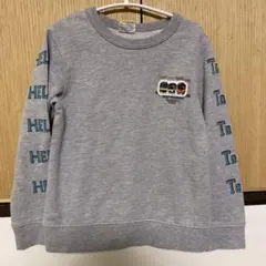 エフオーキッズ　電車　１２０　長袖　グレー　ロンT 　トレーナー　シャツ