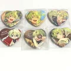 巴日和　ハート缶バッジ セット