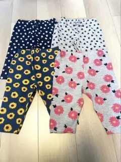 100cm・110cm女の子スパッツ、パンツ　花柄ボトムス