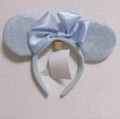 即購入可★ミニー 水色 レースカチューシャ