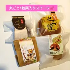 愛媛 銘菓 1粒栗丸ごとスイーツ「栗きんぐ」「バターどら」「くりひろい」「渋皮」