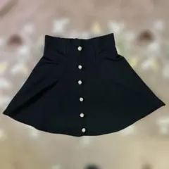 グレイル　フレアスカート　ミニ丈　黒　サイズＭ　新品タグ付き　裏地無し