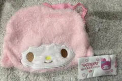 マイメロディ ぬいぐるみポシェット マイスウィートピアノ フェイス