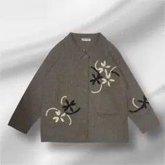 古着刺繍カーディガン