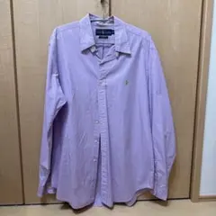 Ralph Lauren 紫 チェックシャツ 長袖