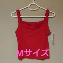 GU コットンブレンドスクエアネックキャミソール