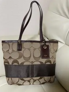 COACH コーチ シグネチャー トートバッグ ブラウン系
