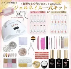 ジェルネイルキット UVライト付き　ニュアンスカラー