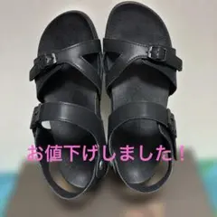 INCHOLJE サンダル ブラック レザー ストラップ S - メルカリ