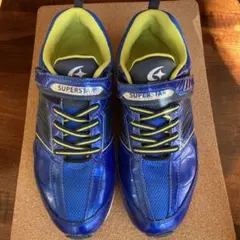 スーパースター バネのチカラ 防水 スニーカー　24.0 EE ブルー