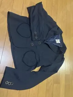 Ank Rouge ハートポケット ショートジャケット ネイビー 金ボタン M