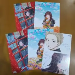 薫る花は凛と咲く　書店特典　イラストカード　3種　5枚セット