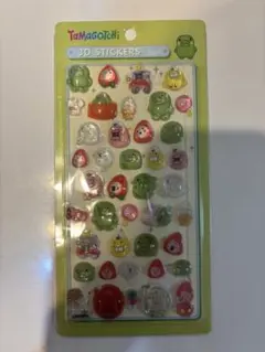 【海外製】Tamagotchi 3Dステッカー シート1枚　たまごっち