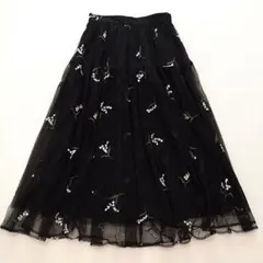 ✨美品✨ Apuweiser-riche すずらん刺繍 チュール フレアスカートのサムネイル