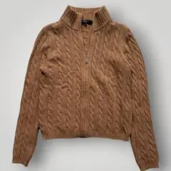 WEEKEND MaxMara ケーブルニット ジップカーディガン Mのサムネイル