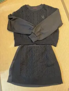 ラブトキシック　ニットセットアップ　ブラック　160