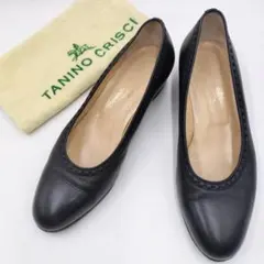 希少✨️タニノクリスチー 本革パンプス 黒 36.5 イタリア製 保存袋付きのサムネイル