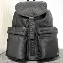 廃盤品 美品✨ ポーターTANKER バックパック リュック 黒 ジップポケット
