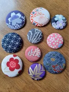 缶バッジ　和風