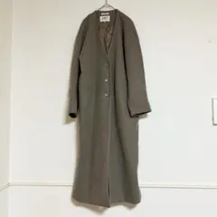 【4】niko and... ♡ ニコアンド ノーカラー ロングコート 美品
