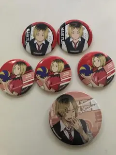 ハイキュー！！ 孤爪研磨 缶バッジ 6個セット