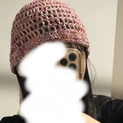 クロシェハット　ビーニー　ニット帽