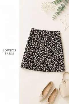 【美品】LOWRYS FARM ローリーズファーム　ＪＱアソートガラミニスカート