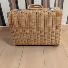 ラタン製収納バスケット