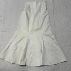 MAJESTIC LEGON・マーメイドスカート ウエストゴム入り・クリーム　M