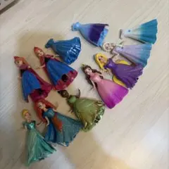 ディズニープリンセス　クリップ着せ替えセット