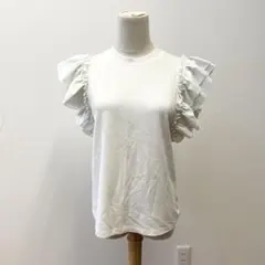 バースデーバッシュ　フリルスリーブTシャツ 白　Mのサムネイル