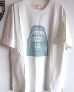 ジェラピケ　イームズコラボ　ホワイト Tシャツ　ワンポイントTシャツ　EAMESのサムネイル