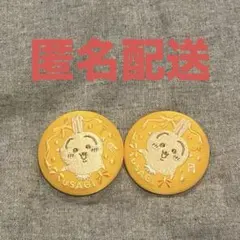 ちいかわ 刺繍缶バッジ biscuit2 うさぎ　2個セット