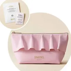 sweet 7月号増刊付録 SNIDEL ピンク フリルポーチ コスメ2点セット