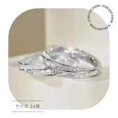 週末セール中】ジルコニアリング フルエタニティ ツイスト シルバー