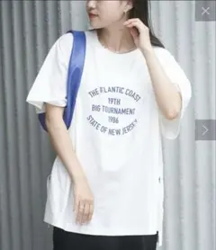 チャオパニックティピー　ピグメントルーズシルエットロゴプリント Tシャツのサムネイル